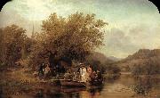 Albert Fitch Bellows Life-s Day or Three Times Across the River Spain oil painting artist